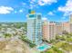 Oceanfront high rise condo building with pool and parking at 1708 N Ocean Blvd. # 902, Myrtle Beach, SC 29577