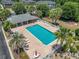 Community pool with lounge chairs and cabana at 2033 Silvercrest Dr. # 21-A, Myrtle Beach, SC 29579