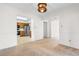 Dining area with kitchen access and a chandelier at 4306 Frontier Dr., Myrtle Beach, SC 29577