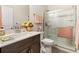 Clean bathroom with a walk-in shower and modern vanity at 4551 Day Lily Run St., Myrtle Beach, SC 29579