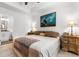 Large main bedroom with king-size bed and ensuite bathroom at 612 Pine Oaks Farm Rd., Aynor, SC 29511