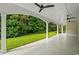 Spacious covered patio overlooking a beautifully landscaped yard at 1017 Muscovy Pl., Conway, SC 29526