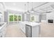 Spacious kitchen with island, stainless steel appliances, and white cabinets at 1017 Muscovy Pl., Conway, SC 29526