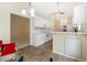 Kitchen with white cabinets and an island at 2016 Neath Ct., Myrtle Beach, SC 29588