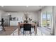 Dining area with large sliding glass doors and modern table at 453 Acosta Circle, Conway, SC 29527