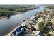 Aerial view of waterfront homes and properties at 4530 Lighthouse Dr. # 31-C, Little River, SC 29566