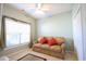 Bedroom with sofa and built-in double closet at 4530 Lighthouse Dr. # 31-C, Little River, SC 29566