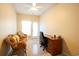 Home office with built-in desk and access to backyard at 4530 Lighthouse Dr. # 31-C, Little River, SC 29566