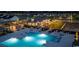 Aerial view of community pool, clubhouse, and homes at night at 771 St. Vincent Loop, Little River, SC 29566