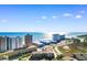 Aerial view showcasing condo's proximity to ocean and other buildings at 9501 Shore Dr. # D-235, Myrtle Beach, SC 29572