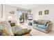 Living room with ocean view and comfortable seating at 9501 Shore Dr. # D-235, Myrtle Beach, SC 29572