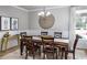 Bright dining room with hardwood floors and a wood dining table at Lot 729 Zoe Way, Myrtle Beach, SC 29588