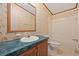 Clean bathroom with tub, toilet, sink and vanity at 130 Tomoka Trail, Longs, SC 29568