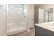 Bathroom with shower, toilet, and double vanity at 1308 Crooked Hook Rd., North Myrtle Beach, SC 29582