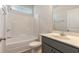 Clean bathroom with tub, toilet and vanity at 1308 Crooked Hook Rd., North Myrtle Beach, SC 29582