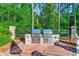 Community grilling area with brickwork and two grills at 15 Melbourne Ct., Murrells Inlet, SC 29576