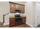 Kitchen with stainless steel appliances and wood cabinets at 2794 Howard Ave. # E, Myrtle Beach, SC 29577