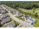 Aerial view of homes and golf course at 4331 River Gate Ln., Little River, SC 29566