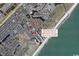 Aerial map highlighting the resort's location at 5905 S Kings Highway # 545-B, Myrtle Beach, SC 29575