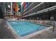 Inviting indoor pool area with colorful accents at 5905 S Kings Highway # 545-B, Myrtle Beach, SC 29575