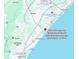 Map showing the location of the property near the ocean at 5905 S Kings Highway # 545-B, Myrtle Beach, SC 29575
