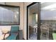 Condo balcony with sliding door access from living area at 5907 South Kings Hwy. # 308, Myrtle Beach, SC 29575