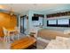 Combined kitchen and living area with ocean view at 5907 South Kings Hwy. # 308, Myrtle Beach, SC 29575