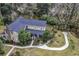 An aerial view showcasing the house and surrounding landscape at 6011 Dick Pond Rd., Myrtle Beach, SC 29588