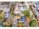 Bird's eye view of house and lot, highlighting the property's location at 6011 Dick Pond Rd., Myrtle Beach, SC 29588