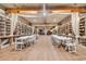 Large event space with hardwood floors, built-in shelving, and capacity for tables and chairs at 6011 Dick Pond Rd., Myrtle Beach, SC 29588