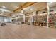 Large event space with hardwood floors, built-in shelving, and capacity for tables and chairs at 6011 Dick Pond Rd., Myrtle Beach, SC 29588