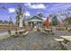 Restaurant with outdoor picnic tables and umbrellas at 6011 Dick Pond Rd., Myrtle Beach, SC 29588