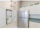 Convenient laundry closet with stackable washer and dryer at 901 West Port Dr. # 2118, North Myrtle Beach, SC 29582