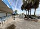 Outdoor patio area with ocean views and seating for guests at 1105 S Ocean Blvd. # 334, Myrtle Beach, SC 29577