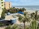 Ground level patio with ocean views and lounge chairs at 1105 S Ocean Blvd. # 334, Myrtle Beach, SC 29577