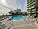 Inviting pool area with plenty of lounge chairs at 1105 S Ocean Blvd. # 334, Myrtle Beach, SC 29577