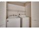 Laundry closet with washer and dryer included at 1192 River Oaks Dr. # 28-B, Myrtle Beach, SC 29579