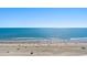 Aerial view showcasing the beach and ocean at 2501 S Ocean Blvd. # 1111, Myrtle Beach, SC 29577