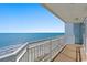 Balcony with expansive ocean views at 2501 S Ocean Blvd. # 1111, Myrtle Beach, SC 29577