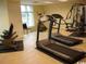 Well-equipped fitness center with treadmills and weight machine at 2501 S Ocean Blvd. # 1111, Myrtle Beach, SC 29577