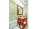 Clean bathroom with single vanity and a toilet at 6804 N Ocean Blvd. # 1147, Myrtle Beach, SC 29572