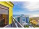 Stunning ocean view from a condo balcony, showcasing the beach and nearby buildings at 6804 N Ocean Blvd. # 1147, Myrtle Beach, SC 29572