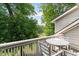 Private deck overlooking a wooded backyard at 204 Baslow Ct. # 20-H, Myrtle Beach, SC 29572