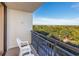 Spacious balcony overlooking lush trees and cityscape at 201 77Th Ave. N # 923, Myrtle Beach, SC 29572
