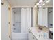 Bathroom with shower/tub combo, sink, and vanity at 201 77Th Ave. N # 923, Myrtle Beach, SC 29572