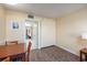 Small dining area with kitchen and bedroom access at 201 77Th Ave. N # 923, Myrtle Beach, SC 29572
