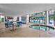 Indoor pool area with a hot tub and seating at 201 77Th Ave. N # 923, Myrtle Beach, SC 29572