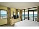 Main bedroom boasts stunning ocean views and private balcony access at 2301 S Ocean Blvd. # Ph22, Myrtle Beach, SC 29577