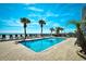 Inviting rectangular pool with ocean views at 2301 S Ocean Blvd. # Ph22, Myrtle Beach, SC 29577