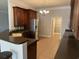 Modern kitchen with stainless steel appliances and dark wood cabinetry at 249 Venice Way # 3105, Myrtle Beach, SC 29577